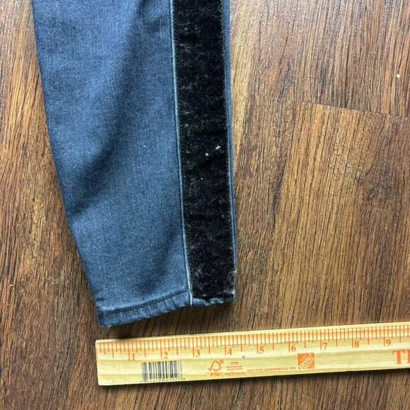 Good American Good Waist Skinny Jeans Velvet Stripe Dark Wash Women’s Size 8/29 - Picture 10 of 11